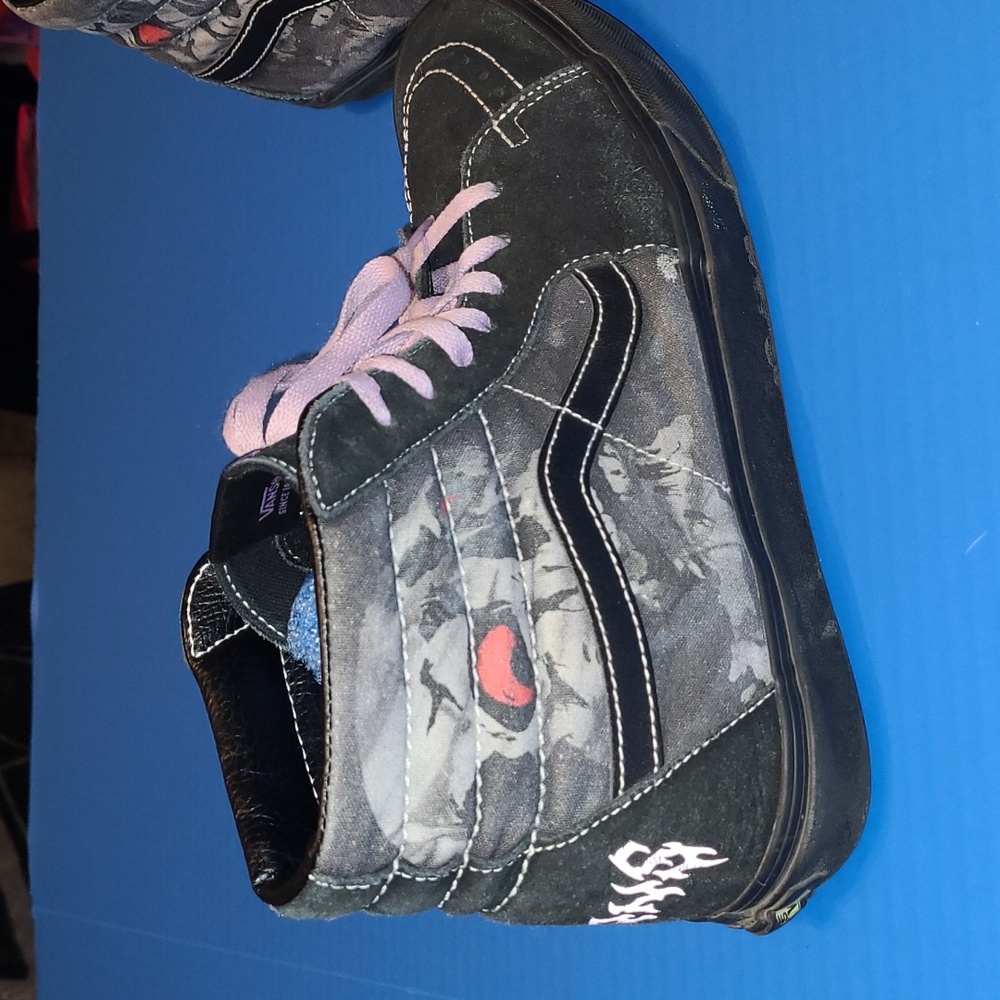 Vans Sk8-Hi 'Midnight Shift Black Skull' High Tops SIZE 12